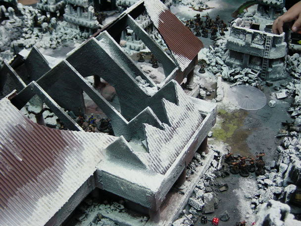 snowy battle scene