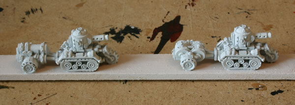 These models are starting off from Ork Flakwagons.