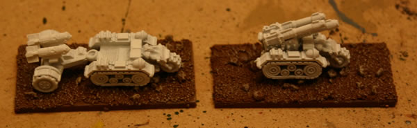 Here are a couple of the Ork Airfield Defence Force airfield vehicles.