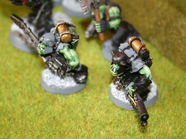 Ork Burna Boyz preparing to burn some "nids". 