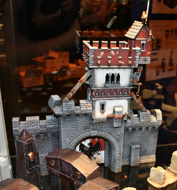 Though from a Warhammer Historical game at GamesDay 2007, this hamlet would not look out of place in a game of Warhammer Fantasy Battle.