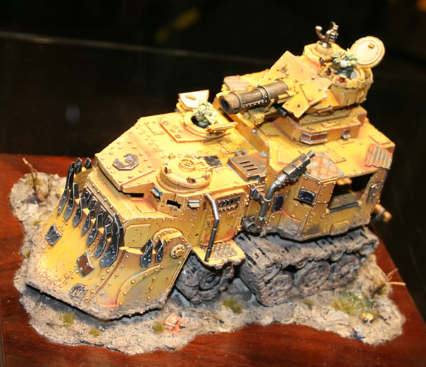Bright Yellow Battlewagon from Golden Demon at GamesDay 2009.