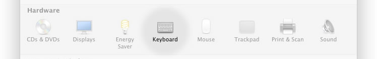 In System Preferences, click Keyboard