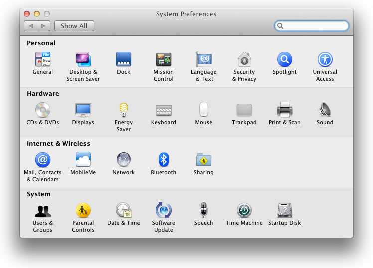 To turn on Dock Magnification, go to System Preferences.