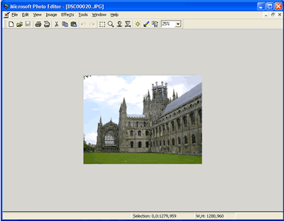 Microsoft Photo Editor Screenshot