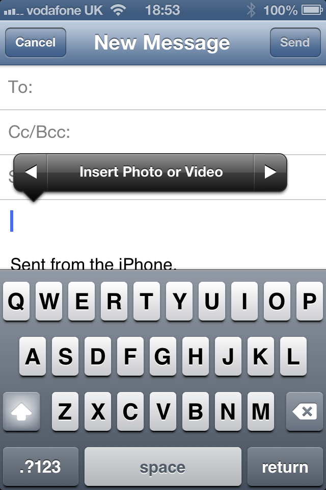 iPhone Mail app screenshot