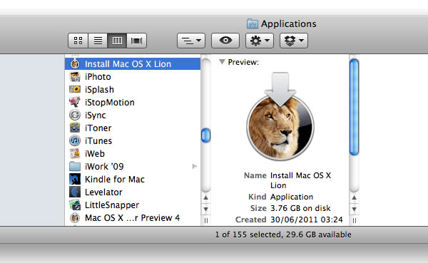 Locate the install file in Applications, or right click the Install Icon in the Dock.