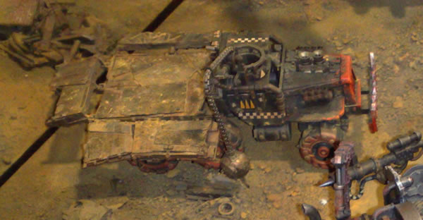 Forge World Ork Trukk with enclosed cab.