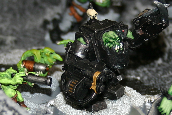 Ork Warboss in Mega-Armour 