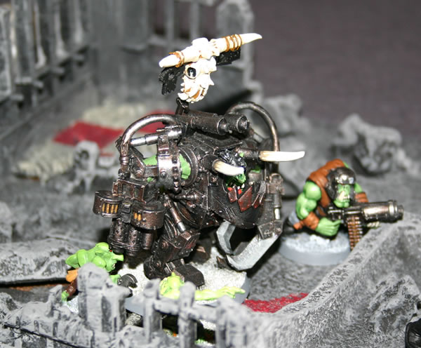 Ork Warboss in Mega-Armour 