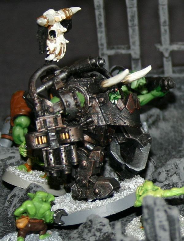 Ork Warboss in Mega-Armour 