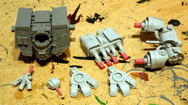 Grey Knight Dreadnought parts