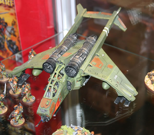 Part of Owen Rees' Imperial Guard - The 374th Tahnelian Airborne, in the White Dwarf display cabinets at GamesDay 2006.Part of Owen Rees' Imperial Guard - The 374th Tahnelian Airborne, in the White Dwarf display cabinets at GamesDay 2006