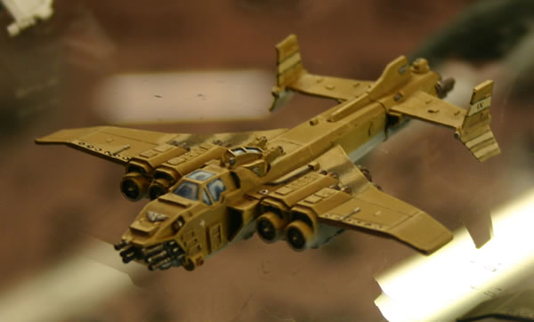 Epic Imperial Navy Marauder Destroyer Heavy Flyer from the Forgeworld display cabinets at GamesDay 2006.