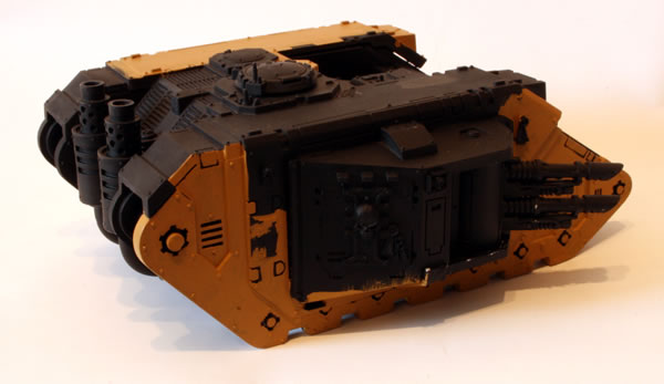 I then added the engine exhausts. 