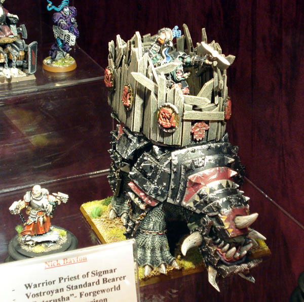 Orc Boar Boyz - from a display cabinet in Warhammer World 