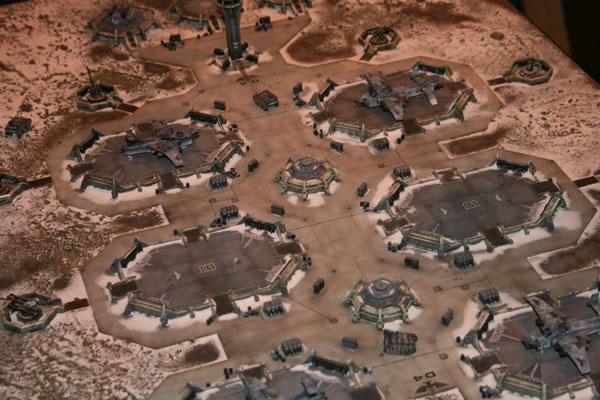 Epic Imperial Navy Marauder Destroyer Heavy Flyer from the Forgeworld display cabinets at GamesDay 2006.