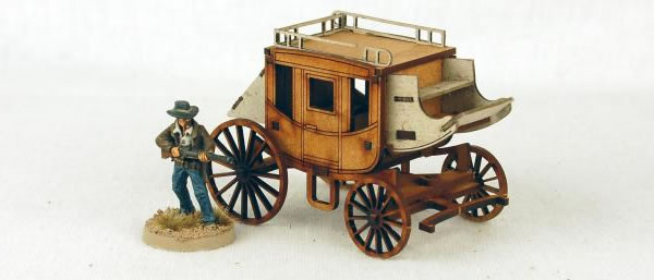 Sarissa Precision Old West 25mm Stage Coach