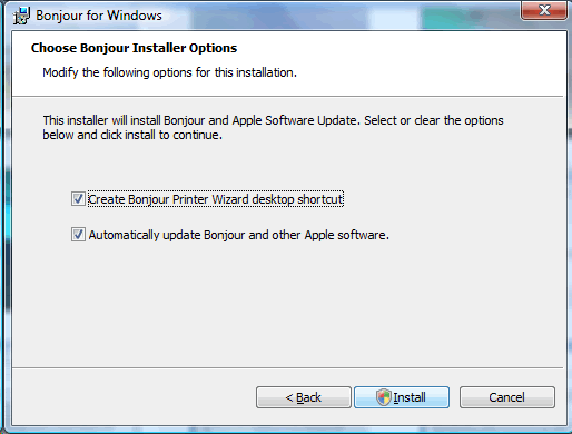 Bonjour for Windows