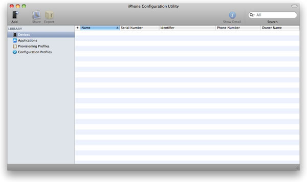 GoogleAfter installing the iPhone Configuration Utility, run it.