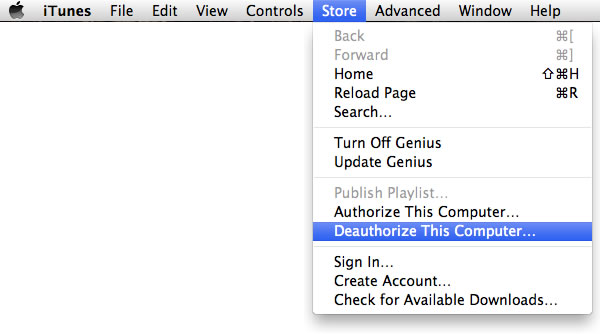 In iTunes from the menu.