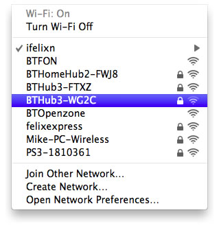 You will notice that if you look at the "Airport" icon that the namehas changed from Airport to Wi-Fi.